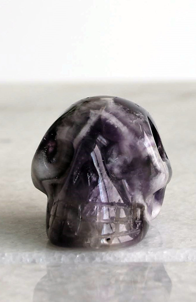 Chevron Amethyst Skull